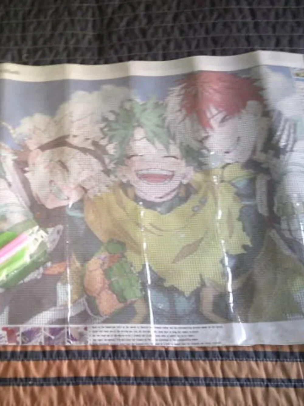NEW DIAMOND PAINTING CANVAS FEATURING MY HERO ACADEMIA DIY TOOL KIT CRAFTS DEKU